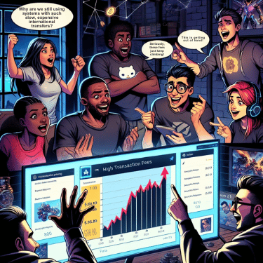 A 4-panel comic about Bitcoin investing